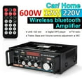 thumbnail image 4 of 600W HIFI Bluetooth Power Amplifier Car/Home Theater Digital Power Audio Amplificador For Speaker Treble Bass Control FM USB, 4 of 6
