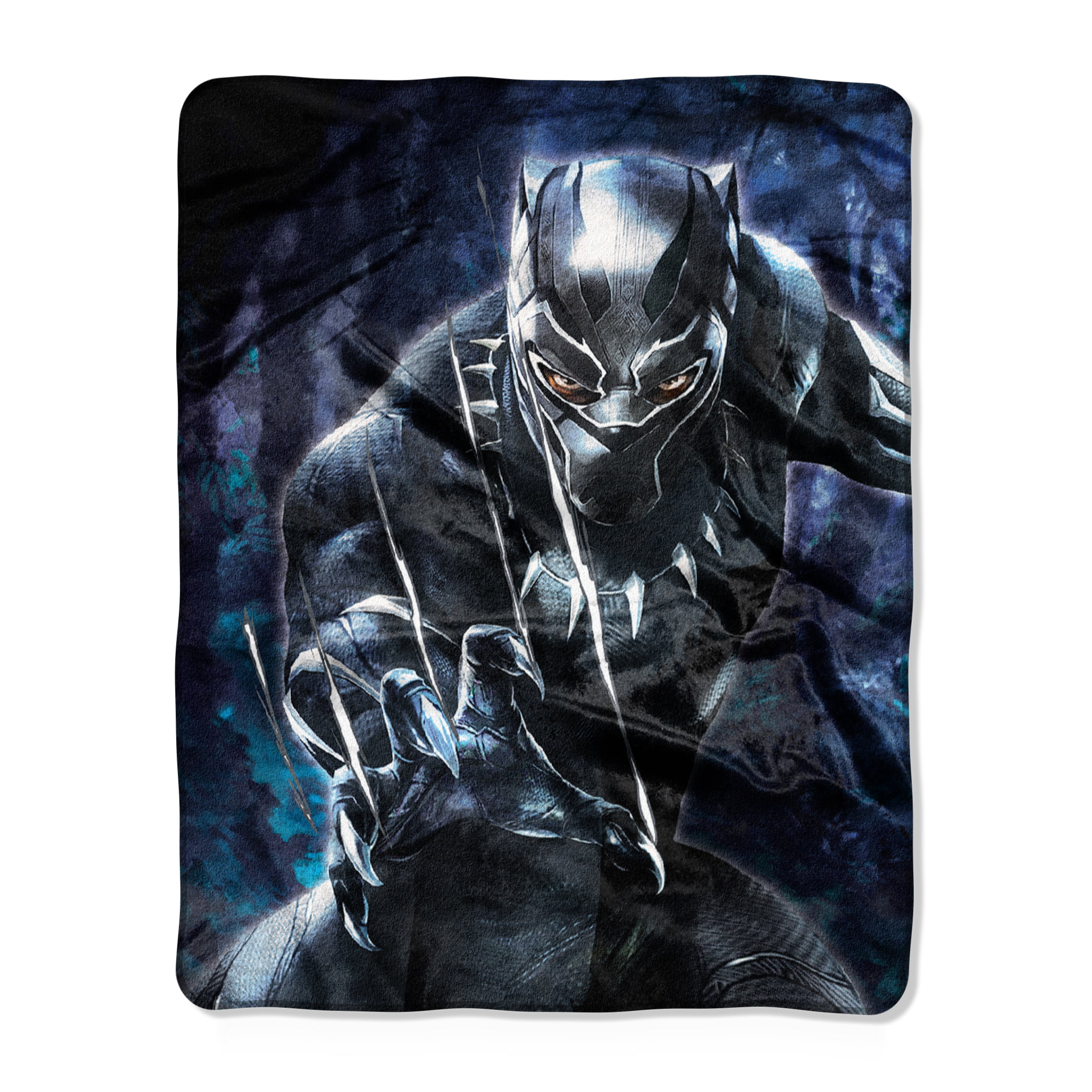 Marvel Black Panther Silky Soft Throw 40"x50" Soft & Cuddly Black Claws Blanket 