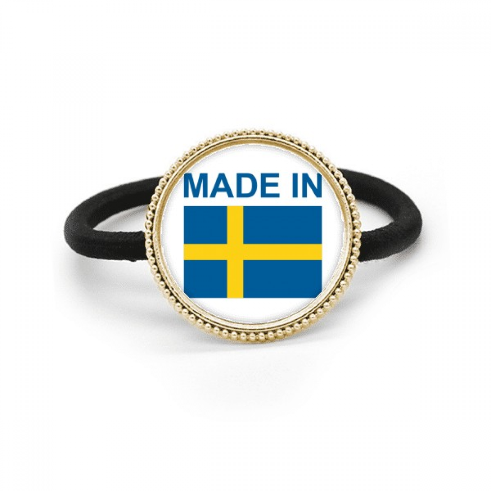 Sweden Country Love Silver Metal Hair Tie And Rubber Band Headdress
