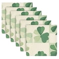 thumbnail image 6 of Qxltty St Patricks Lucky Clover Napkins 20×20in Perfect for Parties Dinners Weddings Cocktail Housewarming Cloth Napkins Set of 1, 6 of 8