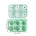 thumbnail image 3 of Baseball Ice Cube Tray with 6 Ball Compartments for Cocktails Soda and Summer Drinks Reusable Plastic Kitchen Freezer Mold, 3 of 6