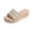 Beige, variant on Platform Wedge Sandals for Women Espadrilles Open Toe Slip-On Slides Beach Summer Sandals Comfort Wedges Mules, Beige Size 5.5
