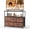 Brown, variant on Nextay TV Stand for Bedroom, TV Dresser for 45 inches, Media Console Table, Entertainment Center with 5 Fabric Drawers Cabinet and Open Storage Shelf Furniture Cabinet for Living Room, Brown