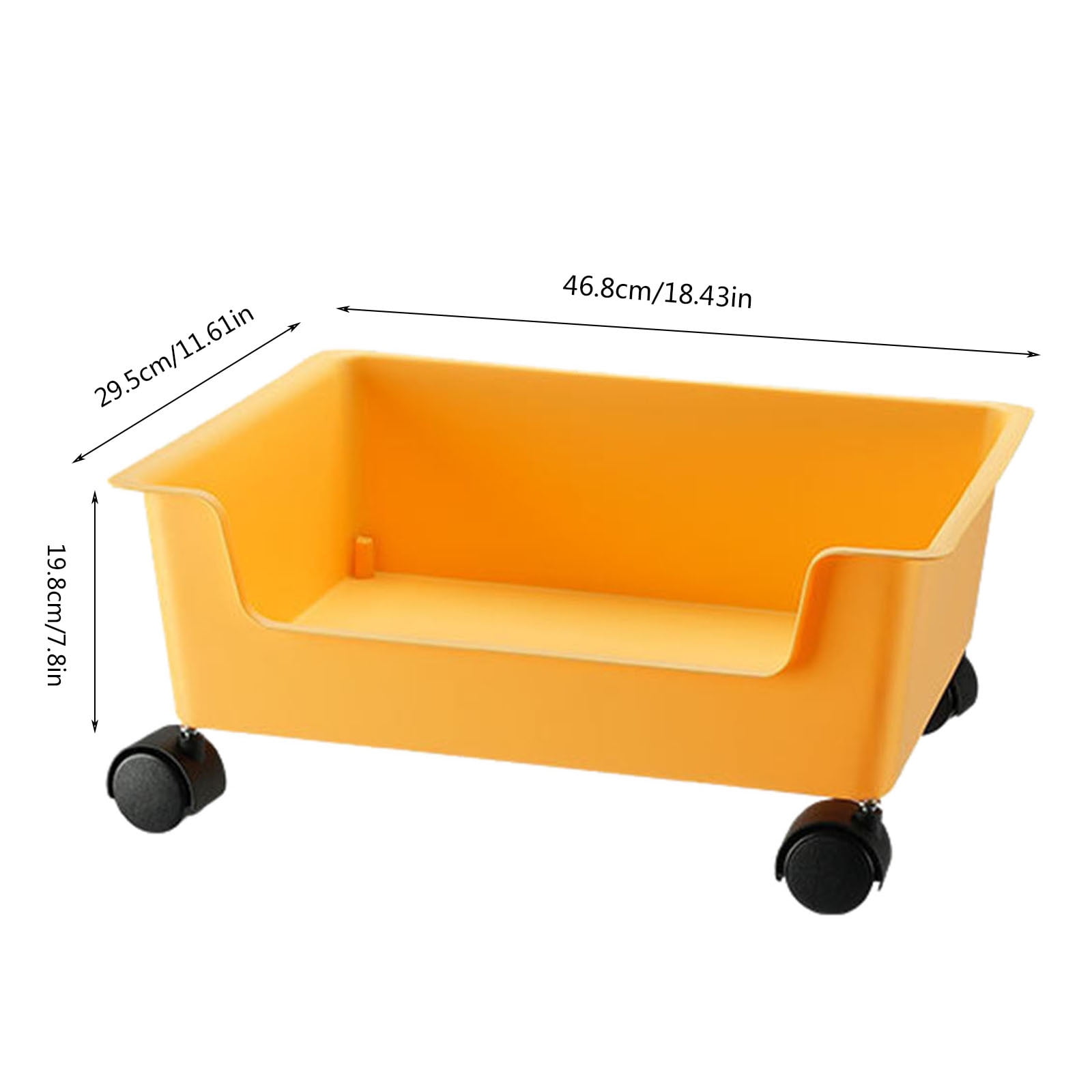 Clearance Under $20 Removable Book Storage Box Under Desk With Pulley Student Classroom Dormitory Schoolbag Organizing Box Toy Storage Box