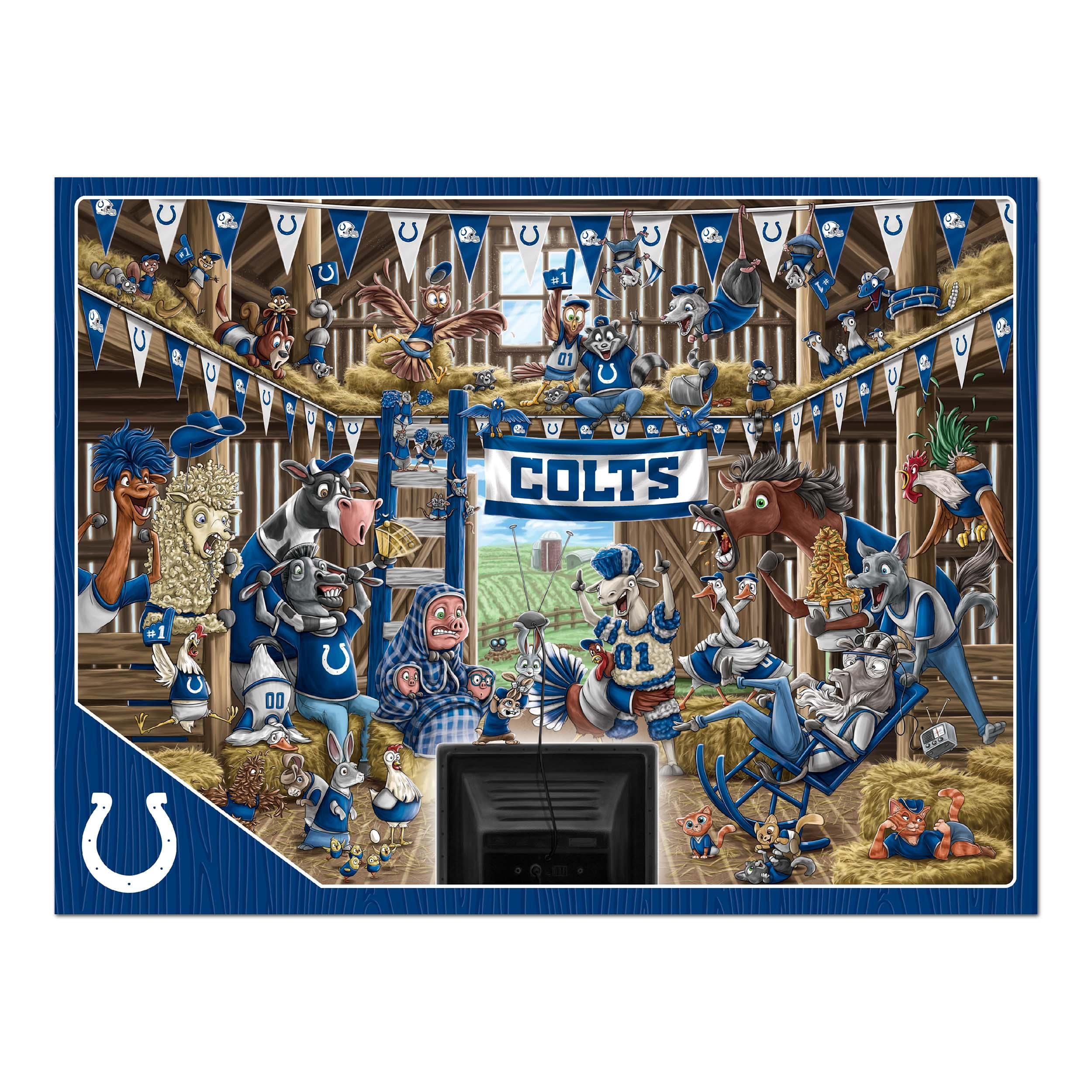 Indianapolis Colts Barnyard Fans 500-Piece Puzzle Celebrate Farm
