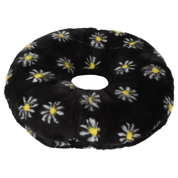 Ear Pillow, Prevent Injury Sleeping Donut Cushion Head Neck Support For Ear Ache Black Yellow