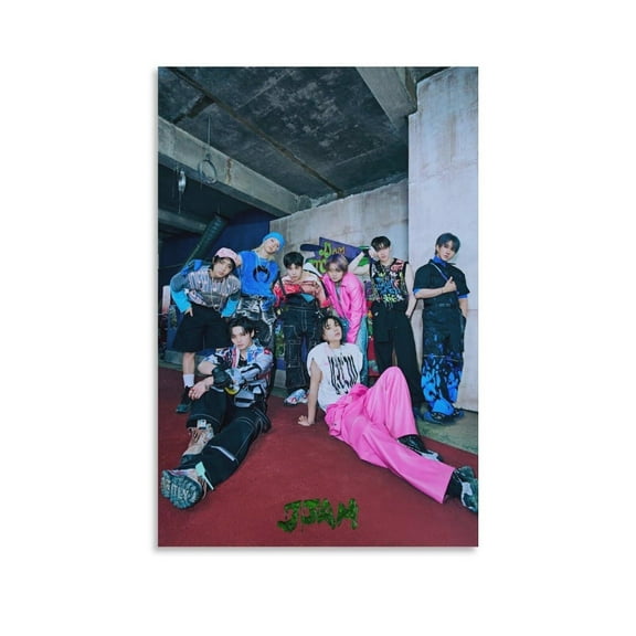 Stray Kids ATE JJAM ALBUM COVER ARTIST IDOLS Canvas Poster Bedroom Decor Sports Landscape Office Room Decor Gift