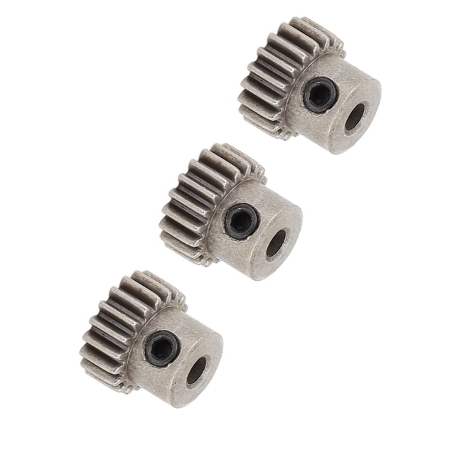 3 Uds M0.6 3.175mm Engranaje De Motor De Diámetro Engranaje De Piñón De aleación De Polvo De Acero Con Tratamiento Anodizado Duro Para Coches Redcat RC