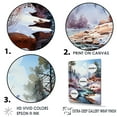 thumbnail image 3 of Designart "Winter Scenery With Geyser I" Geyser Floater Framed Wall Art Living Room, 3 of 5