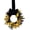 Yellow, variant on Mini Halloween Wreath, 8.6 Inch Artificial Black Grapevine Wreath with Velvet Bow for Cabinet, Window, Wall and Tabletop Gothic Decor