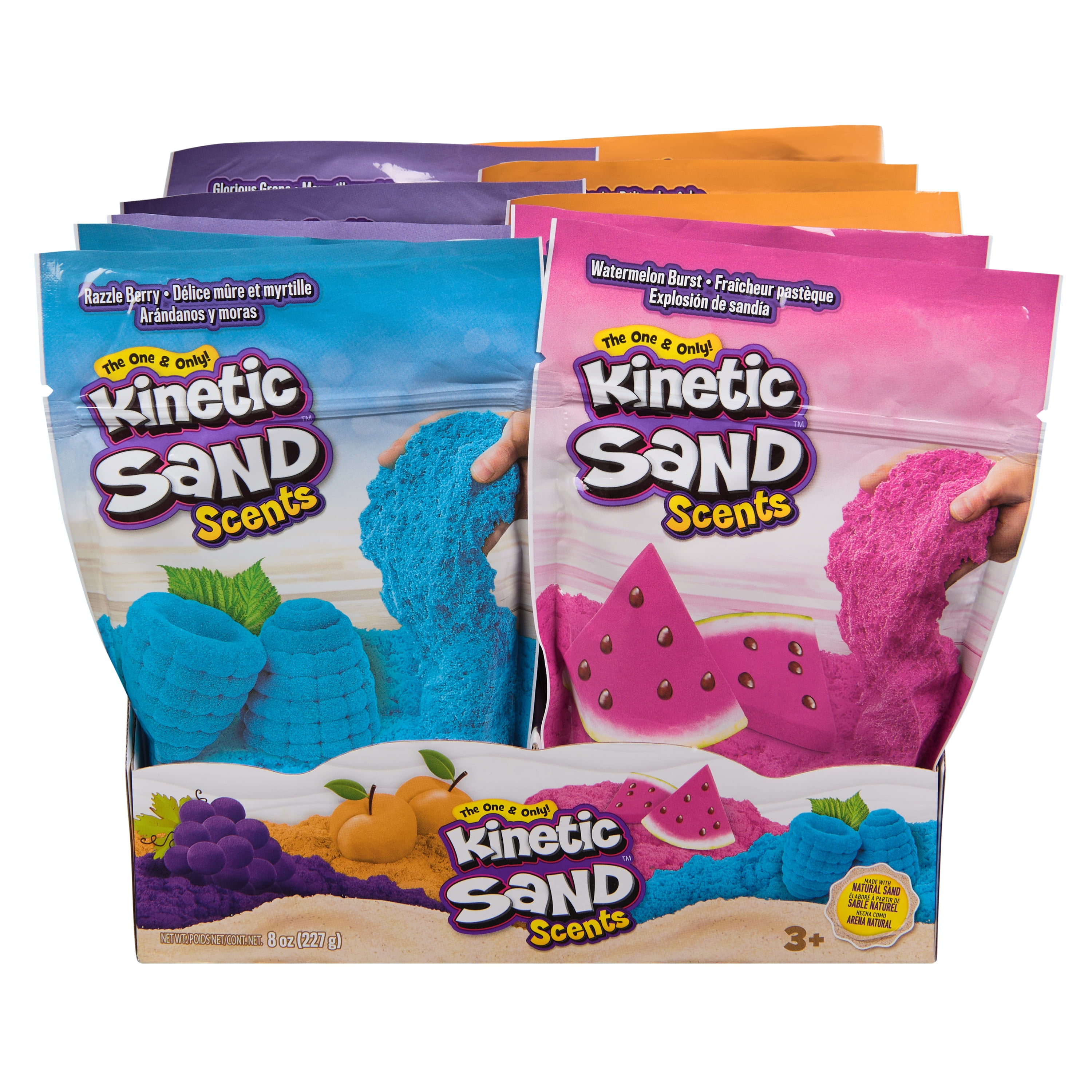 Kinetic Sand, 8oz Scented Play Sand (Styles May Vary), Sensory Toys for Kids Ages 3 and up