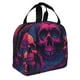 thumbnail image 2 of Easygdp Purple-Red Skull Bolsa Térmica Premium - Tela Oxford Impermeable, Gran Capacidad, Bolsillo Frontal, Unisex para Trabajo, Escuela, Actividades al Aire Libre y Picnics, 2 of 8