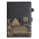 thumbnail image 1 of Cuaderno A Rayas, Diario A5, Cuero De Tapa Dura De 8,46"x 5,7", Suministros De Oficina para Regalos Empresariales para Hombres Y Mujeres,Negro,A5, 1 of 5