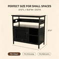 thumbnail image 2 of Heavy Duty 40-50 Gallon Aquarium Stand – 4-Tier Metal & Wood Open Storage Shelves, Built-In Power Outlets, Sturdy Legs, Multi-Purpose Rack for Fish Tank, Terrarium & Home Storage, 2 of 7
