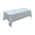 thumbnail image 2 of Disposable Plastic Tablecloth Rectangle 72x54 inch Heavy Duty Spillproof Waterproof Table Cover for Party Decorations Birthday Wedding Light Blue, 2 of 5