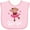 AD-Pink, variant on Inktastic Gigis Girl Ballerina Monkey Girls Baby Bib