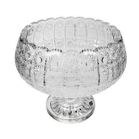 Footed Deep Bowl - Bohemia Crystal Footed Bowl, 10