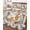 White Light Yellow, variant on Full Size Quilt Bedding Set, Nautical Coastal Reversible Summer Quilt 3 Pieces, Watercolor Ocean Slippers Starfish Coral Shell Lightweight Bedspreads Coverlets with 2 Pillow Shams for All Seasons