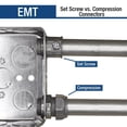 thumbnail image 2 of Conector de compresión Sigma Engineered Solutions ProConnex 1 cm EMT, 2 of 2