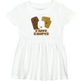 thumbnail image 3 of Inktastic I Love S'mores Girls Baby Dress, 3 of 5