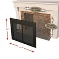thumbnail image 3 of Pleasant Hearth Carlisle Black Cabinet-Style Fireplace Doors with Smoke Tempered Glass- Medium, 3 of 13