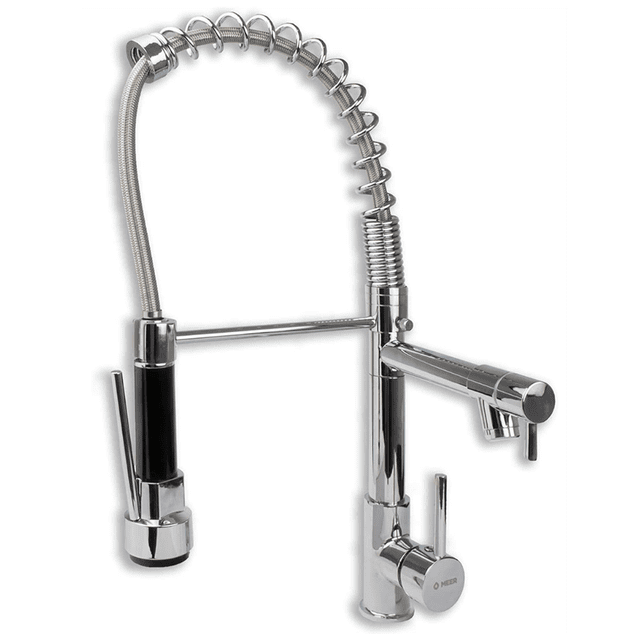 Mezcladora Monomando Para Fregadero con Cuello Flexible Meer MZM8110F