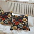 thumbnail image 5 of Outdoor Waterproof Pillow Covers Pack of 2, Summer Retro Plant Watercolor Colored Floral Decorative Throw Pillowcases Cushion Covers for Garden Patio Tent Sofa Couch, 24x24 inch, 5 of 8