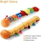 thumbnail image 3 of Gusano musical suave para bebés, colores brillantes, textura, arrugas y sonajeros, juguetes sensoriales de peluche para recién nacidos, niños pequeños, preescolares, niñas y niños de 0 a 6 meses., 3 of 5