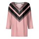 thumbnail image 5 of CHOII 50% de descuento en camisetas de mujer 2024. Camiseta con botones, manga 3/4, para uso diario, fin de semana, básica, cuello en V, blusas de mujer, mangas tres cuartos, camisetas de verano para, 5 of 5