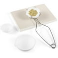 thumbnail image 1 of 5 Pcs Crucible Kit, Small Melting Crucible Bowl Set with Honeycomb Soldering Board & Whip Tongs Handle 2A, Heat-Resistant Quartz Casting Dish Cups for Melting Gold, Silver, Copper, 1 of 5