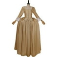 thumbnail image 2 of Women's Elegant  Musical Hamilton Elizabeth Schuyler Angelica Peggy Colonial Gown  Dress Historical Vintage Dress with Romantic Silhouette, 2 of 7
