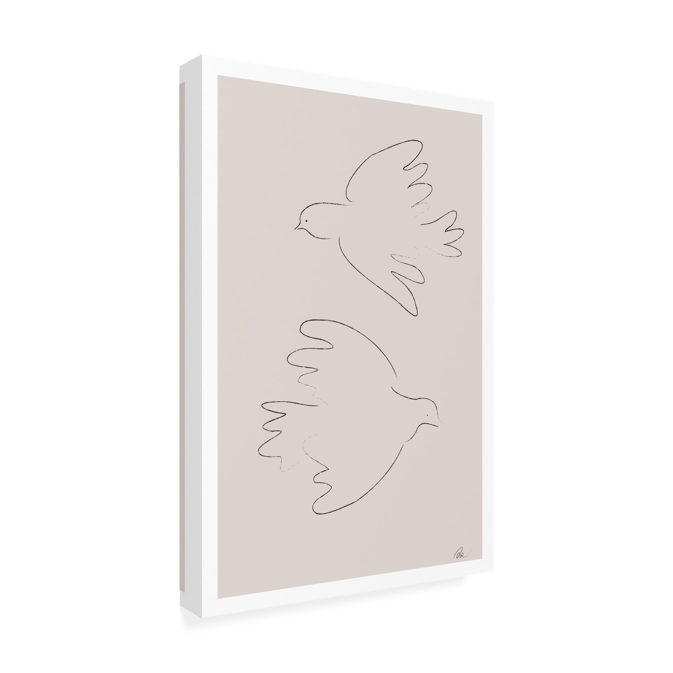 Pictufy Studio II 'Two Doves' Canvas Art - 16 x 24 Inches