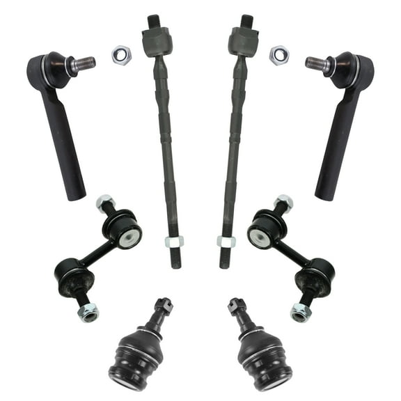 TRQ 8pc Steering Suspension Kit Ball Joints Tie Rods End Links for Impreza PSA30042 Fits select: 2004-2011 SUBARU IMPREZA, 2003-2008 SUBARU FORESTER