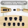 thumbnail image 2 of Wowow 3-Function Sprayer Pull Down Kitchen Faucet Spray Head Replacement with 9-Adapter Kit in Gold, 2 of 5