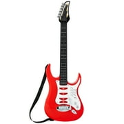 Best Choice Products Pretend Play Kids Electric Guitar, Toy Guitar with Interactive Microphone, Amp - Red