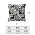 thumbnail image 3 of Halloween Throw Pillow Covers, halloween cat Halloween Decorations Square Pillow Cases with Invisible Zipper for Bed Couch Sofa, Farmhouse Halloween Decor-2 Pack 12x12, 3 of 6