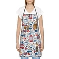 thumbnail image 3 of Pofeuu London Symbols1 Print Aprons with Pockets, Cute Aprons for Kitchen, Cooking, Server, Barber, Chef Apron, 3 of 7