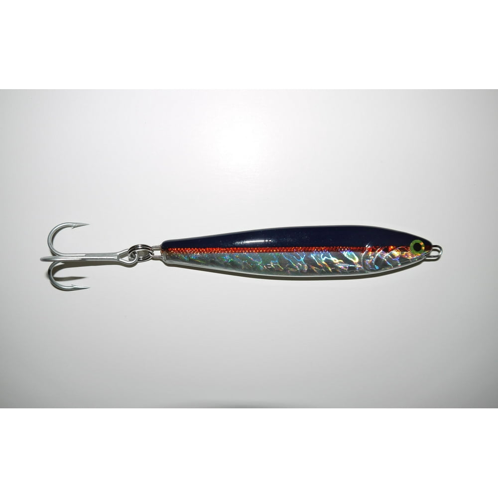 Point Wilson Dart Anchovy Jigs, 4oz, Blue/Nickel, Fishing Jigs