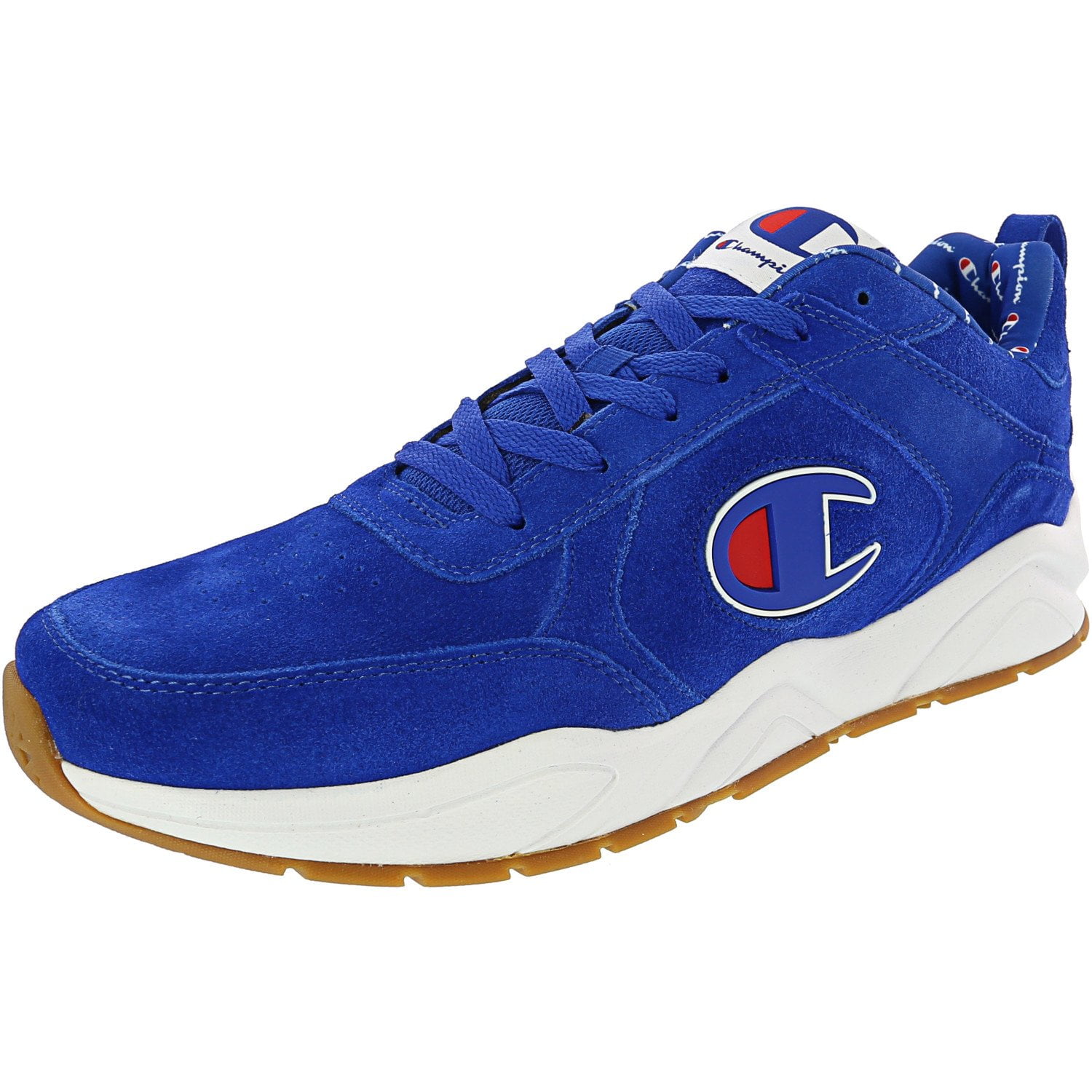 champion 93 eighteen big c black & white suede shoes