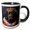 Black/White, variant on 3drose, Newfoundland Dog Royal Portrait Canine Majesty, 11oz Two-tone Yellow Mug