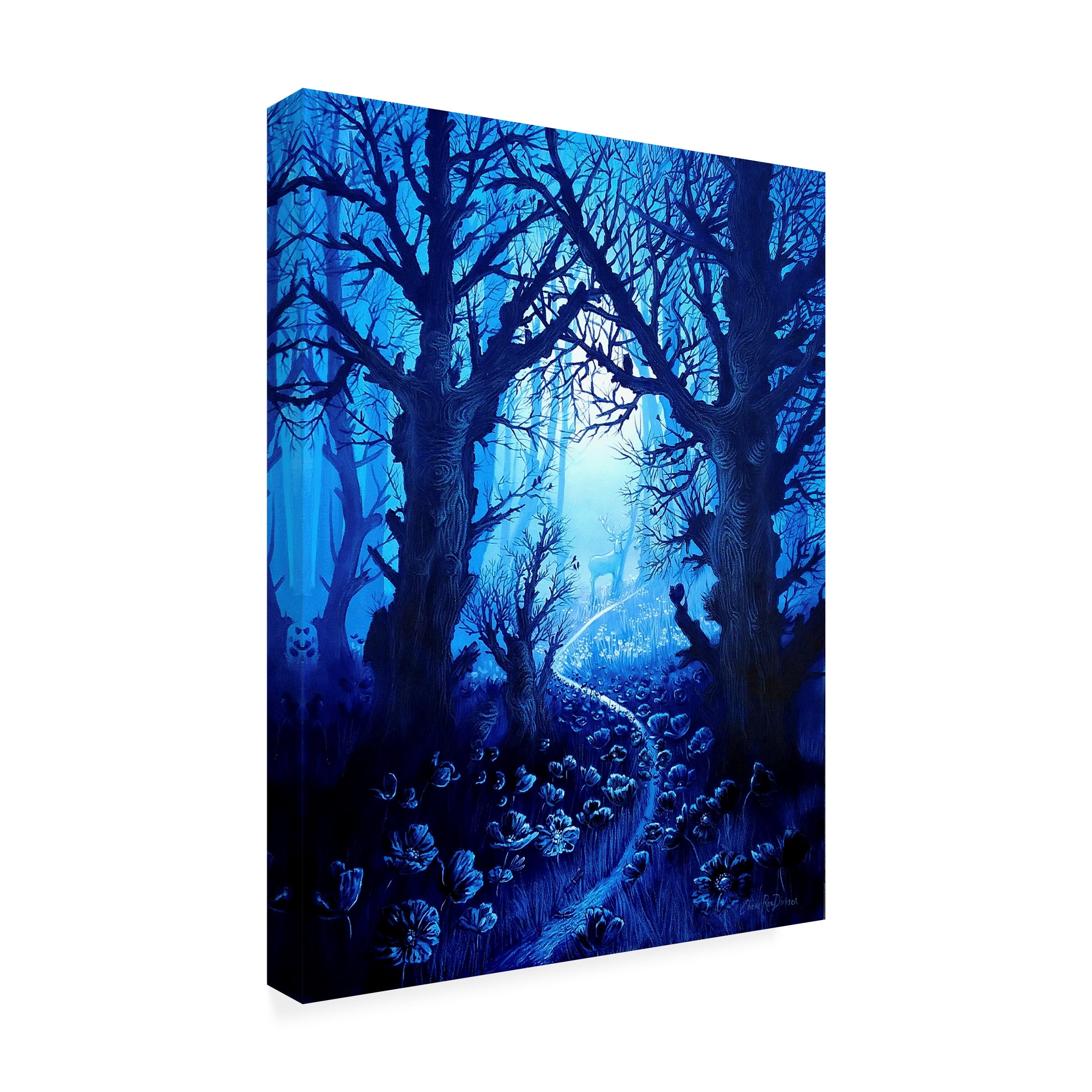 Cherie Roe Dirksen 'Woodland Stream Gathering' Canvas Art
