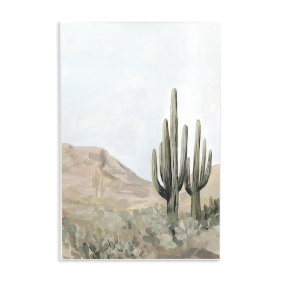 Stupell Industries Desert Tranquility Cacti Wall Plaque Art design by Hannah Dawson, 15 x 10