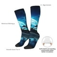 thumbnail image 4 of Rateoe Hawaiian Beach Pirate Moon Pattern Women’s Knee High Crew Socks,Trouser Socks Comfortable, Breathable, Moisture-Wicking and Soft, 4 of 6