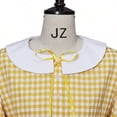 thumbnail image 5 of Women's Civil War Dress Victorian Dickens Costume Yellow Plaid Skirt, 5 of 7