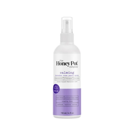 The Honey Pot Company, Refreshing Lavender Rose Panty and Body Plant Derived Deodorant Spray, 4 Oz, 2 Pack