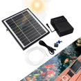 thumbnail image 1 of Aireador solar para estanque QCBF de 5 W con batería y 3 modos, 1 of 7