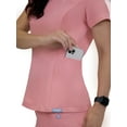 thumbnail image 4 of Doctor's Choice Elite -Rx Scrubs Women's Scrub Top Pink S - XXXL, 4 of 10