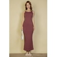 thumbnail image 4 of Mermaid Hem Cami Dress with Ribbed Detailing, 4 of 9