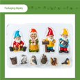thumbnail image 4 of Figuras En Miniatura De Gnomos De Resina, , Decoraciones De Enanos De Arte Multiusos, Adornos De Jardín De Hadas Encantadores Para El Hogar, Escritorio, Interior Y Exterior10 Uds. Sweethay HA013115-00, 4 of 7