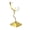 Golden, variant on Dserhfy Moon Faux Crystal Display Holder Heavy Duty Metal Faux Gems Natural Stone Show Stand Home Office Desktop Decoration